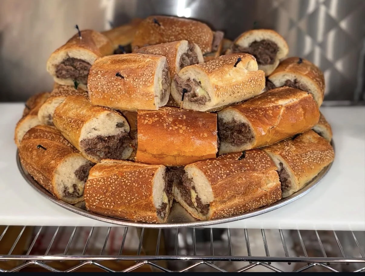 Antonio’s cheesesteak catering tray
